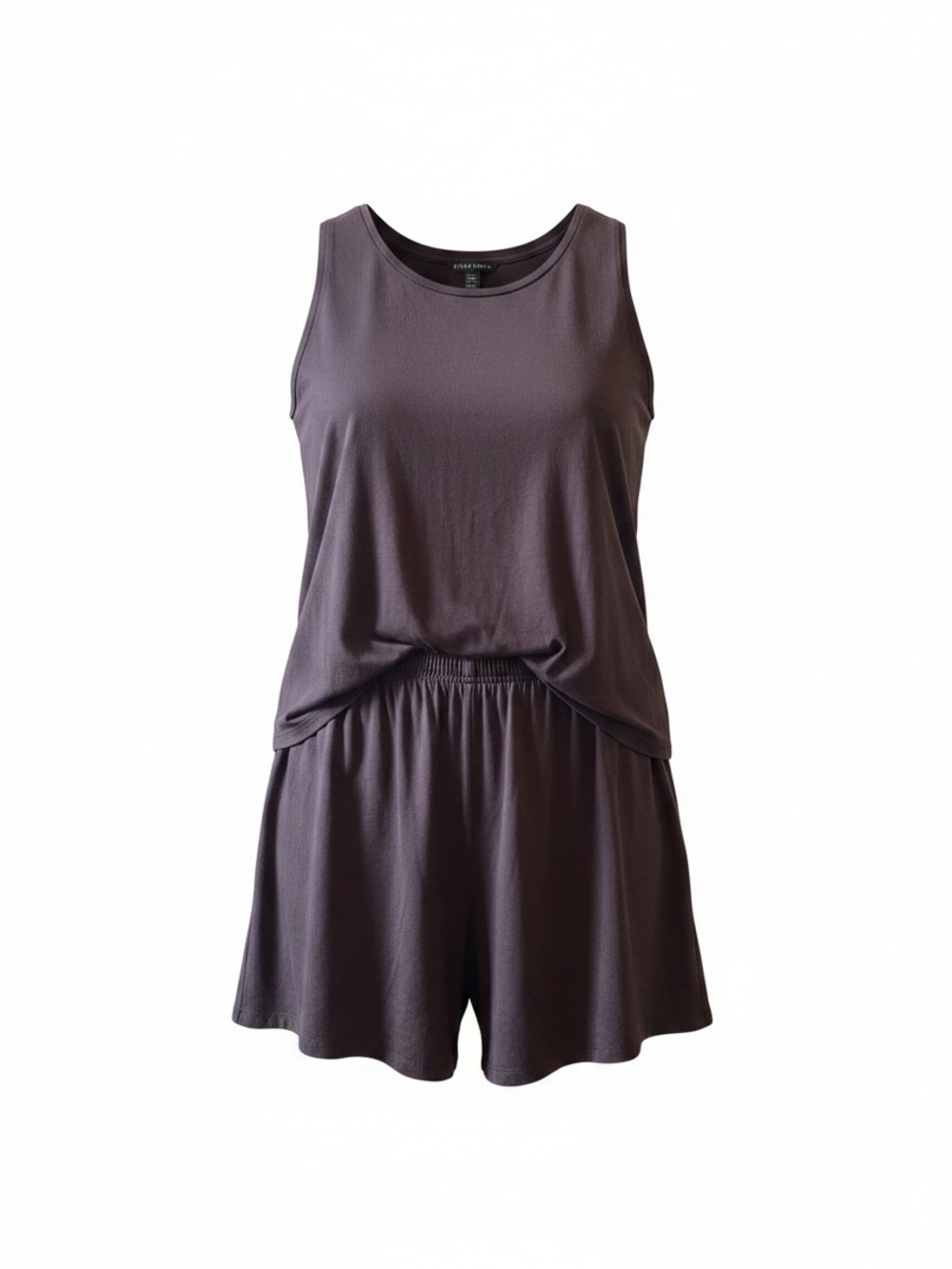 Eileen Fisher Shorts Set Plum Sleeveless Tank Top & Shorts